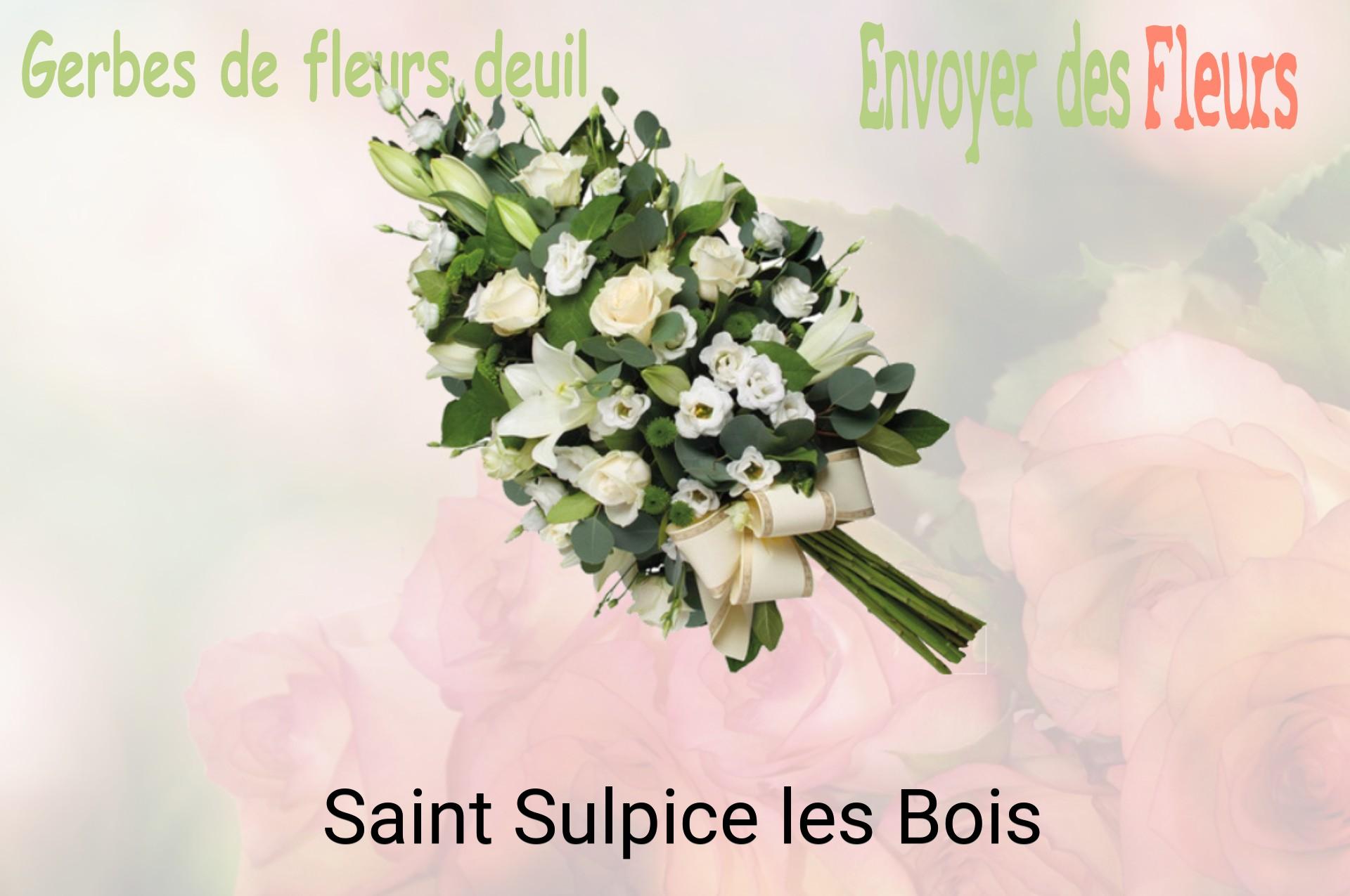 Gerbe de fleurs de deuil livrée à Saint-Sulpice-les-Bois